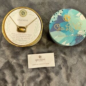 Spartina Sea La Vie necklace Tawny Pearlescent